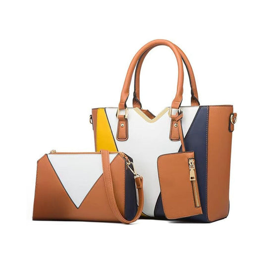 A078 Ladies 3pc Handbag Set