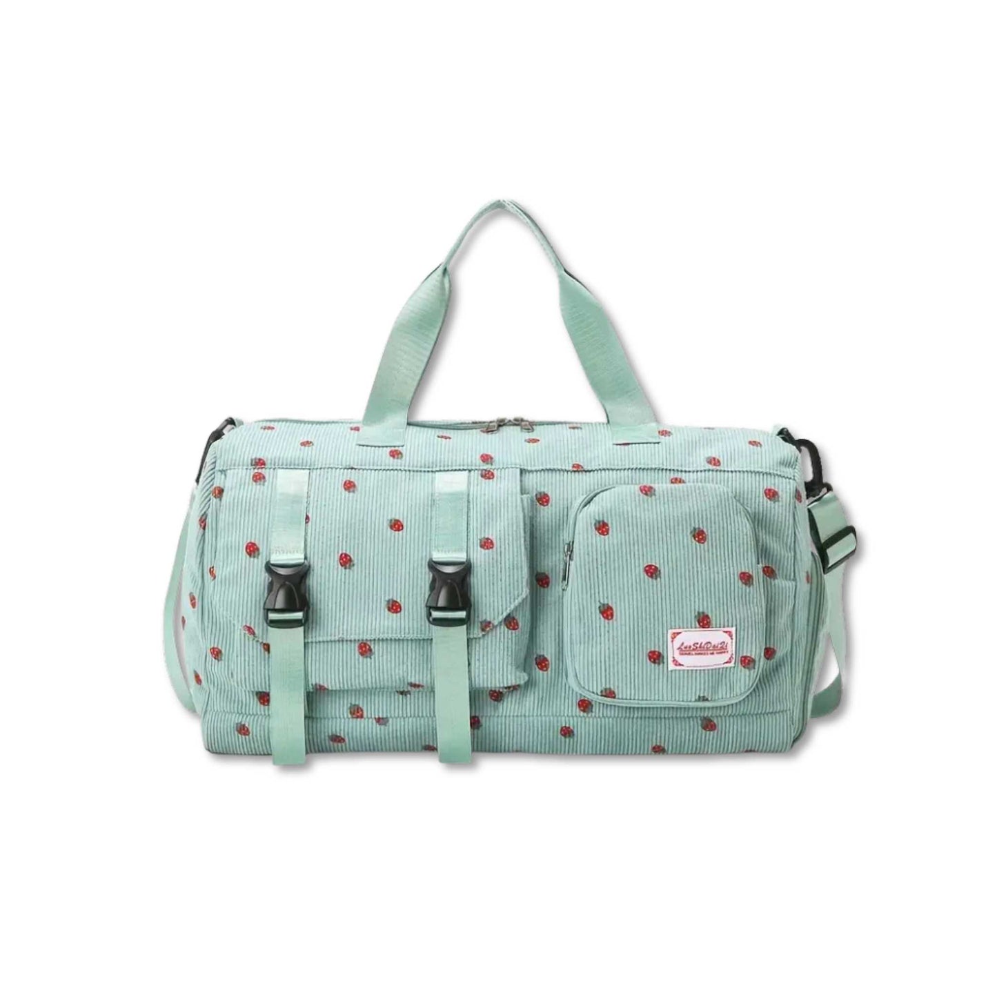 AB333 Strawberry Print Duffel Bag