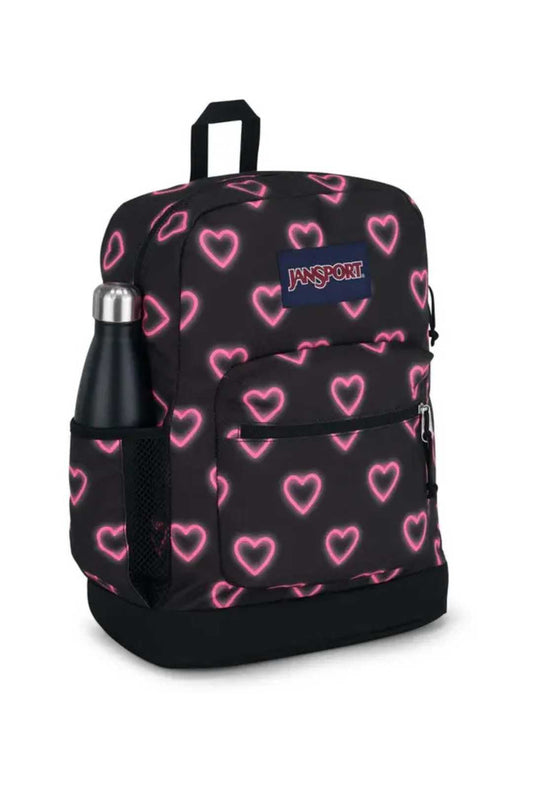 Jansport Crosstown Plus Happy Hearts Black