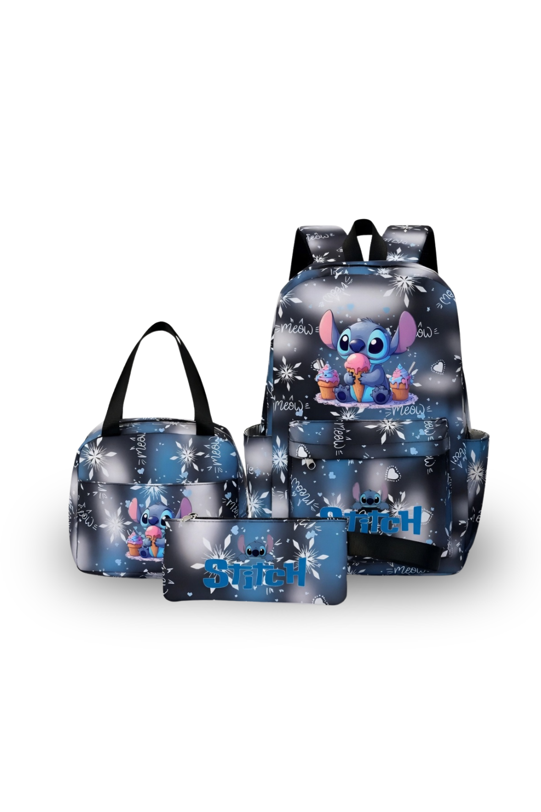 Kids 3-Piece Stitch Backpack Set