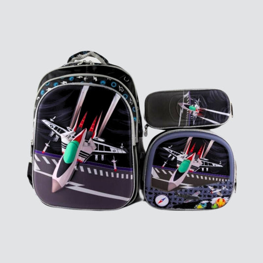 Spaceship 3 Piece Backpack Set