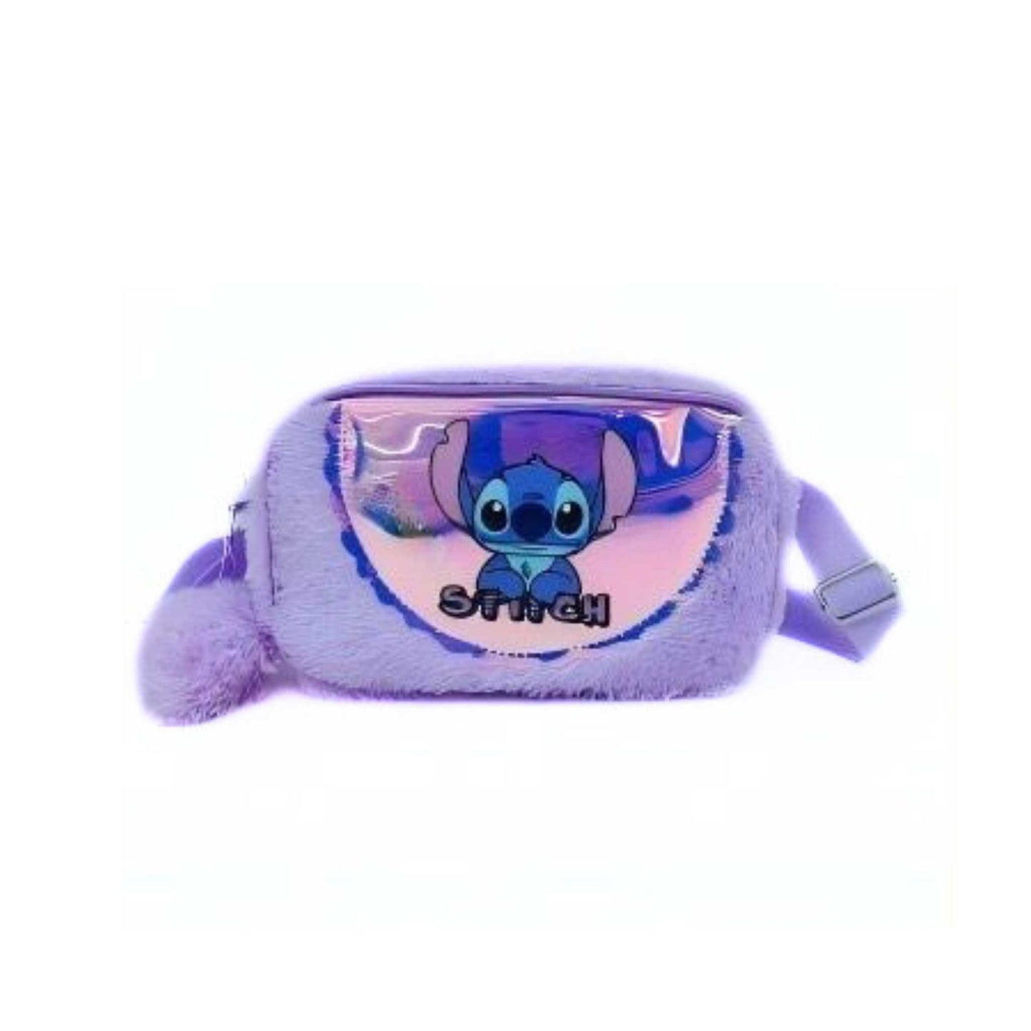AB323 Stitch & Angel Fluffy Crossbody Bag