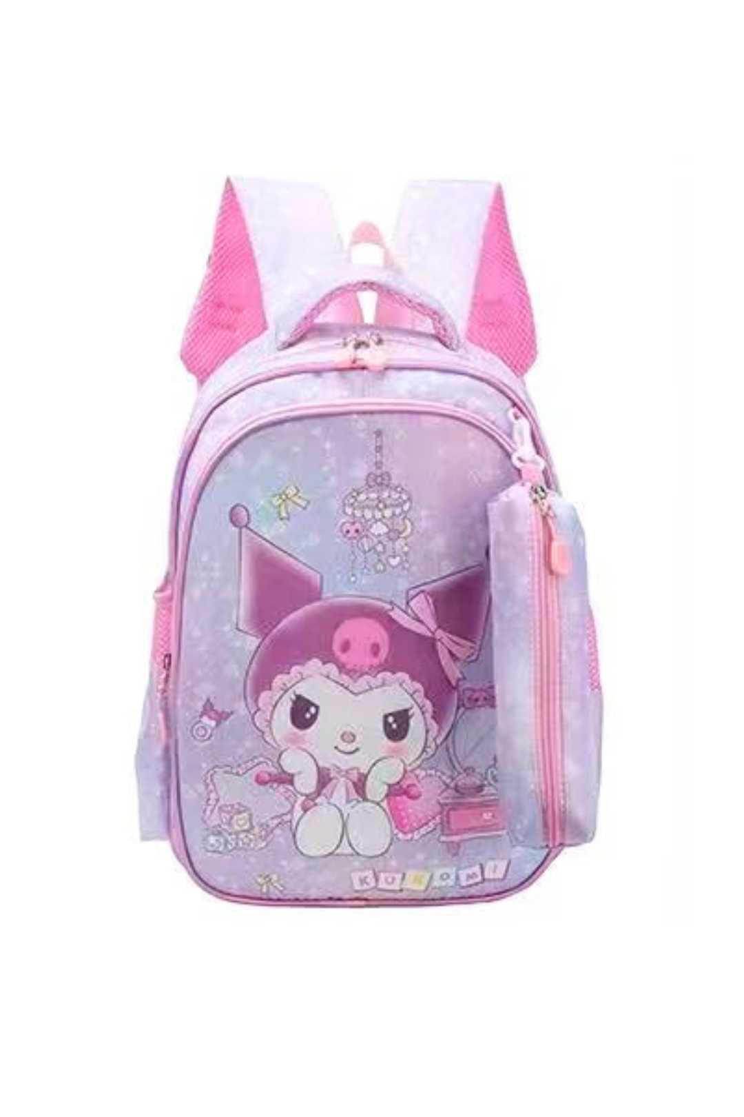 G627 Kuromi Backpack & Pencil Case