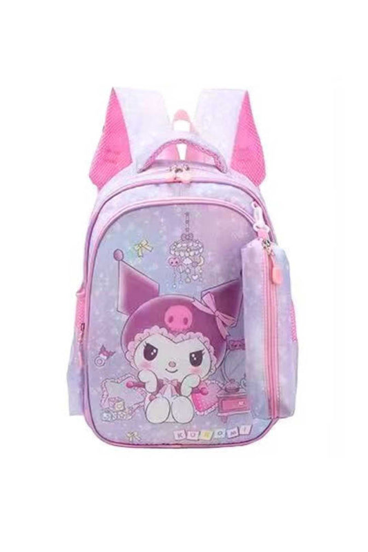 G627 Kuromi Backpack & Pencil Case