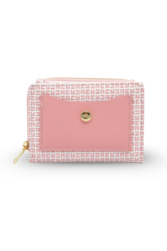 Pattern Trim Card Wallet