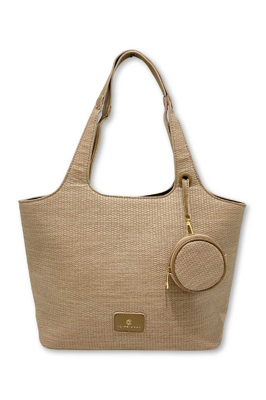 DS2427H Cipriana Tote Handbag with Keychain Pouch