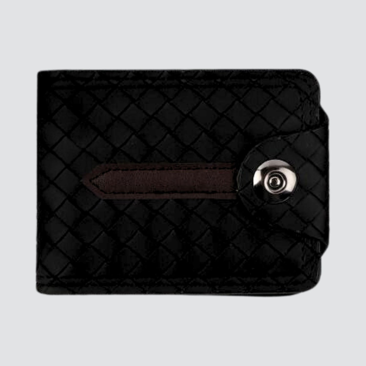 Black Men's Faux Leather Wallet