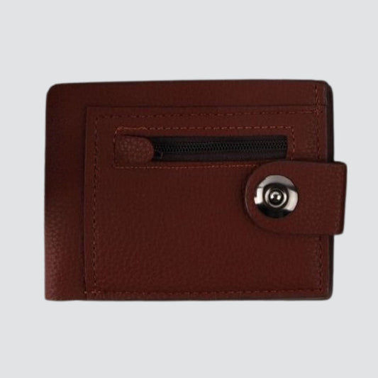 Brown Men's Faux Leather Wallet