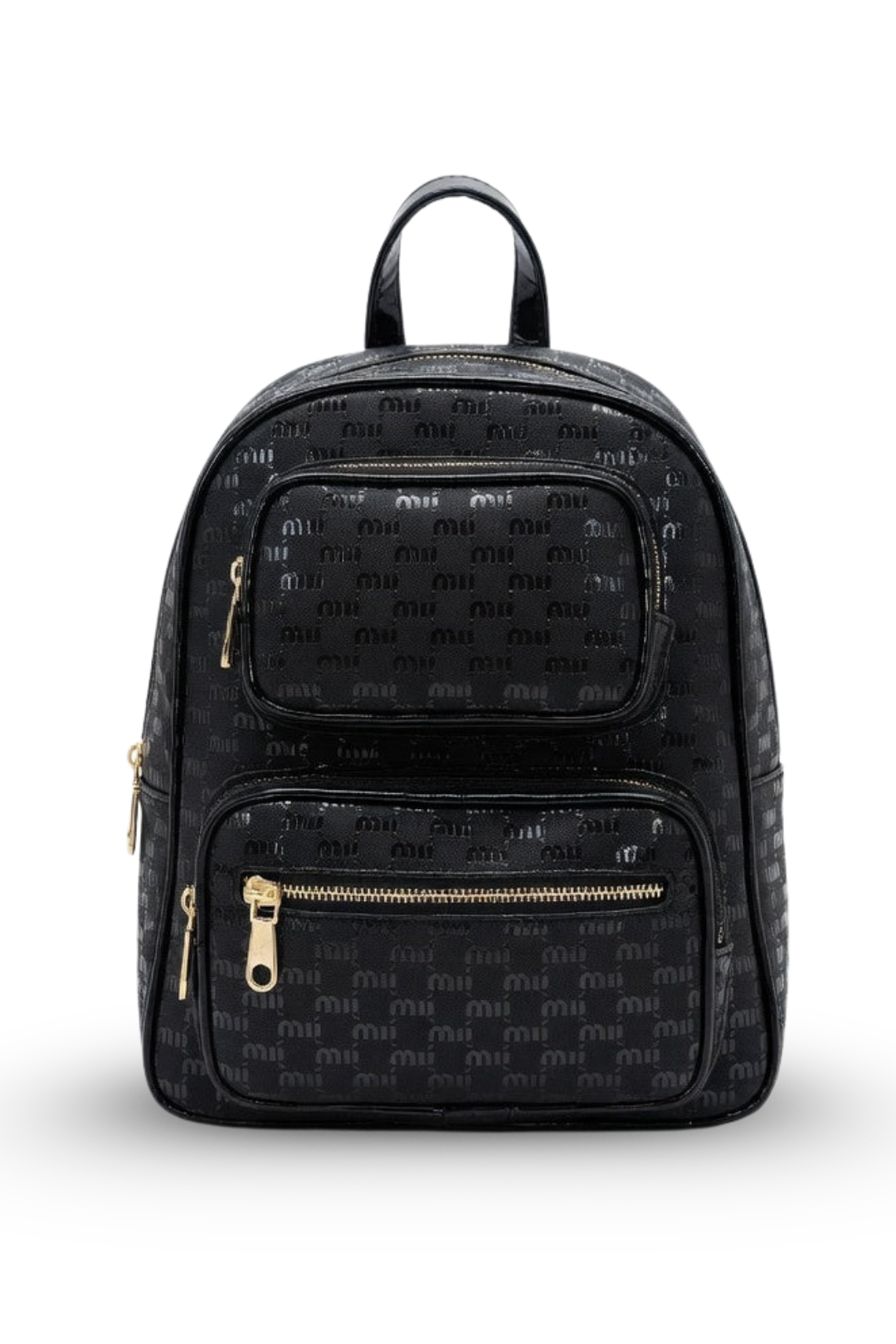 Shiny Patterned Mini Backpack