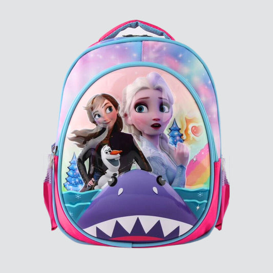 elsa, anna and olaf character kids backpack