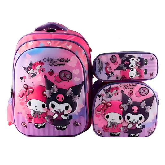 G618 My Melody 3-piece Backpack Set