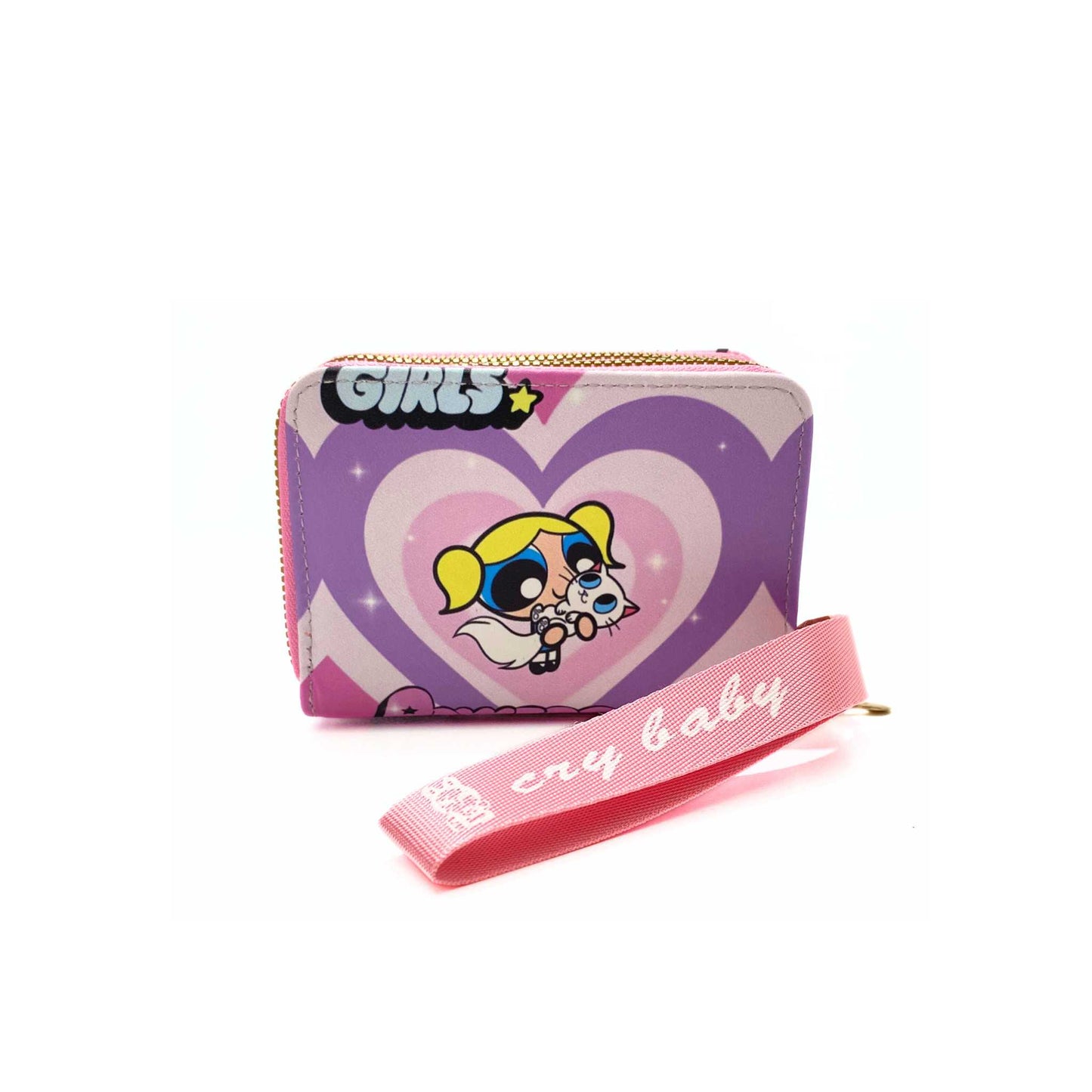 S3895 Crybaby Mini Wallet with Wristlet strap