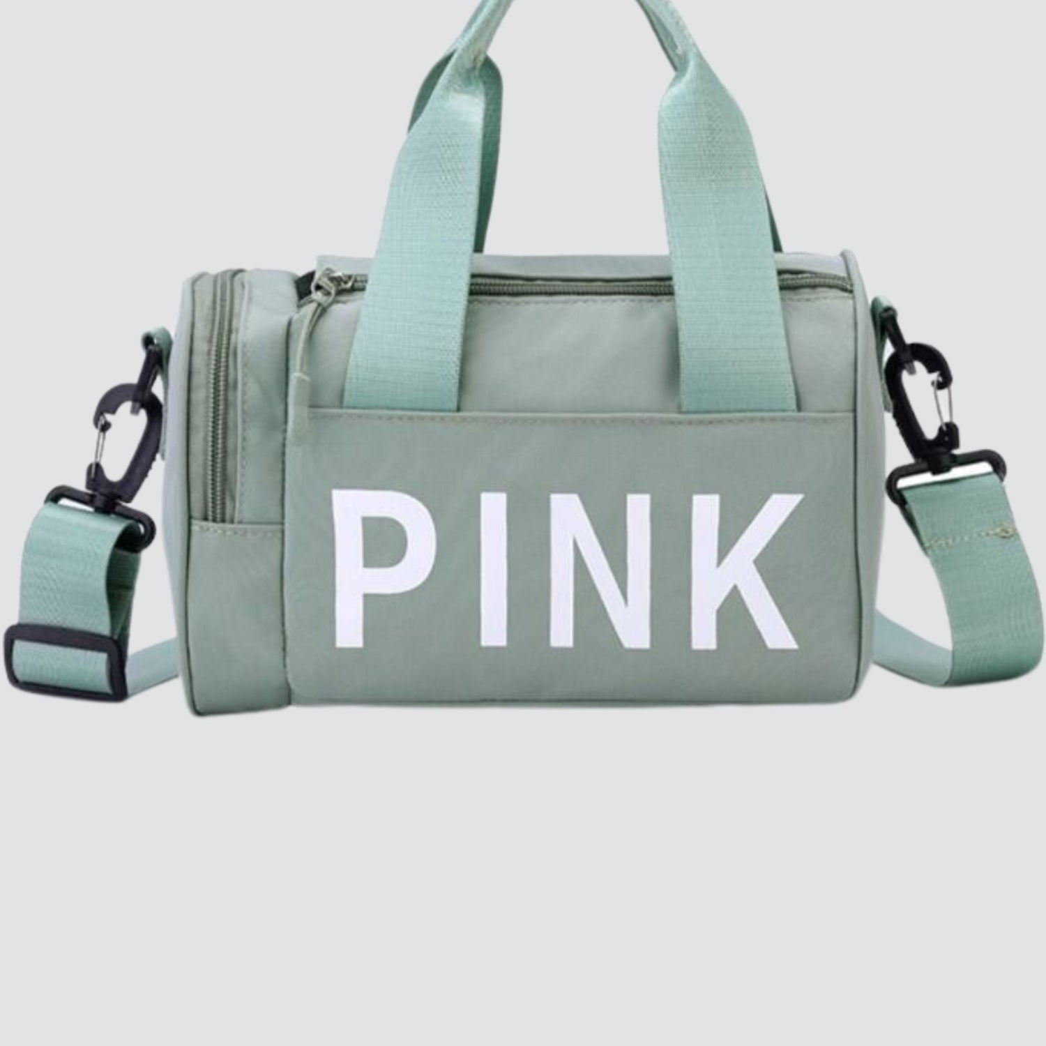 Green Pink Mini Duffel Bag