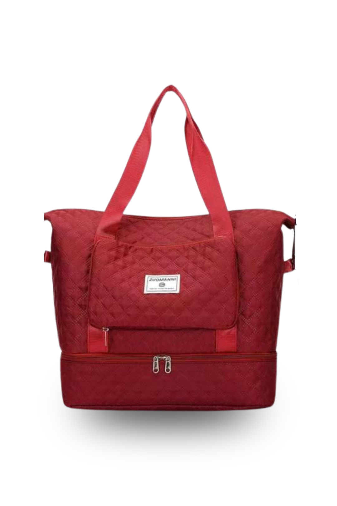 Multi-Compartment Travel Tote Bag (With Bottom Storage)