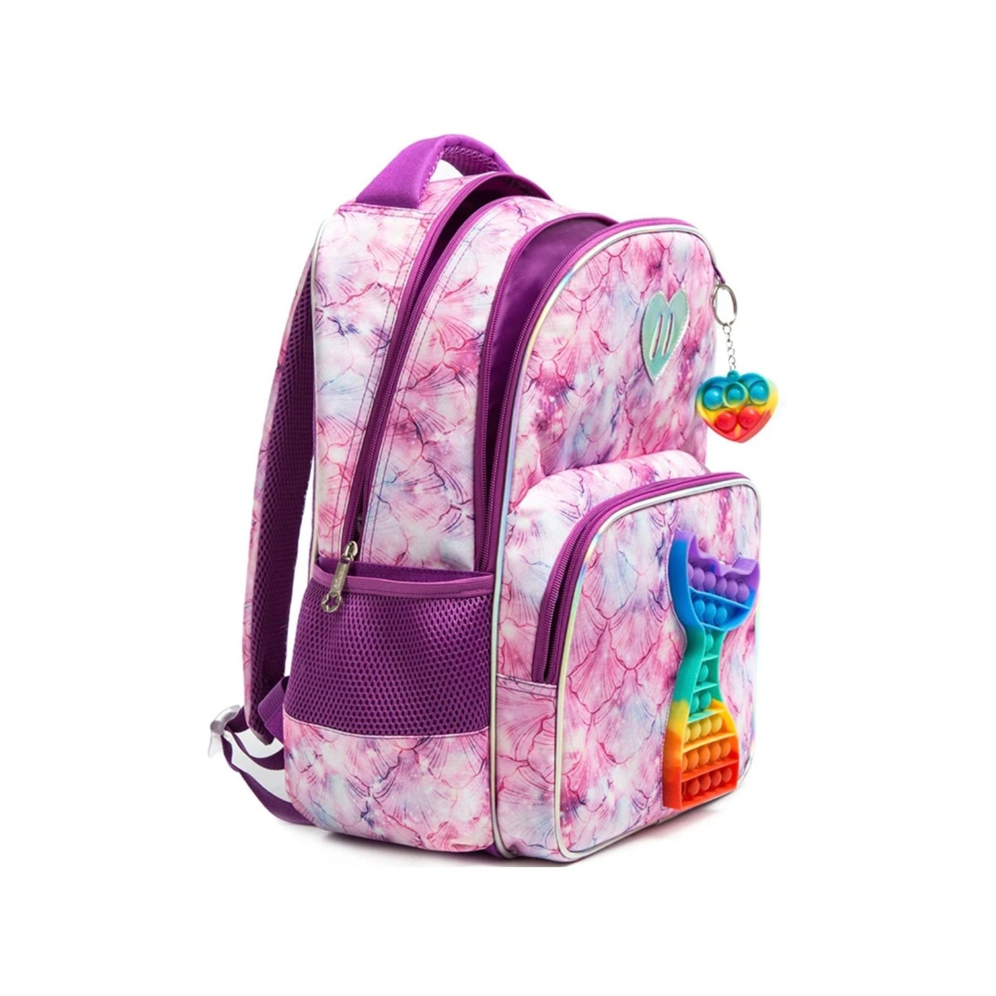 Mermaid Pop- it 3-Piece Backpack Set