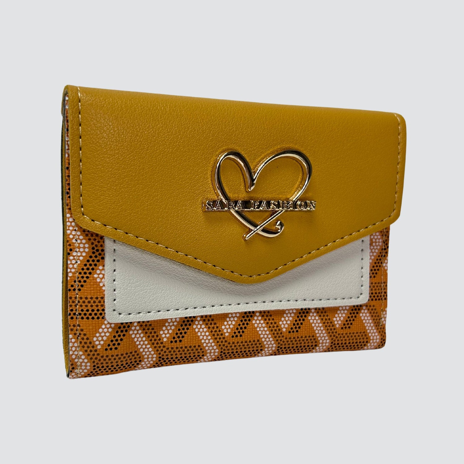 Mustard Fashion Trifold Mini Wallet