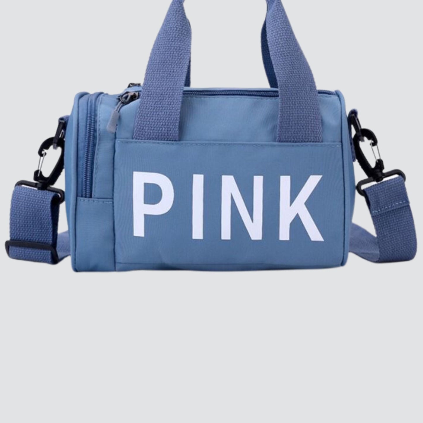 Pink brand duffle store bag