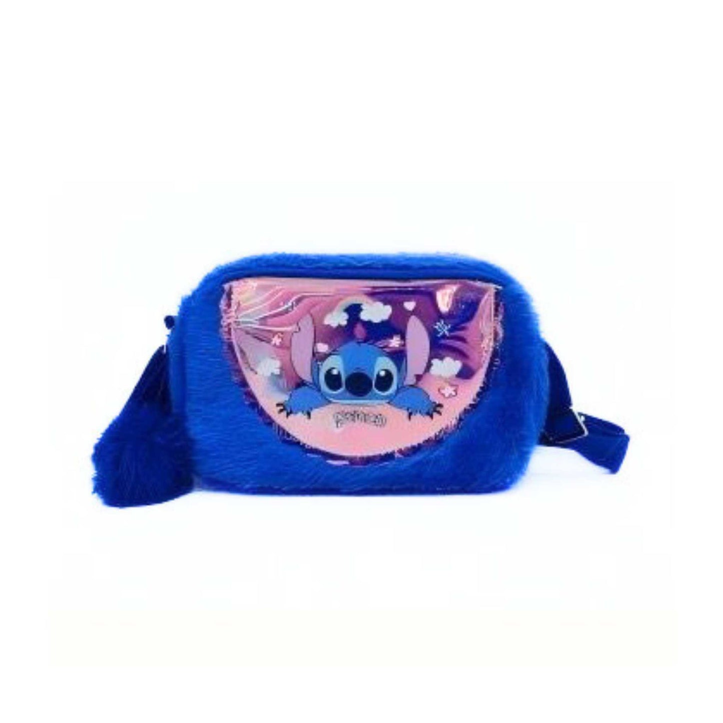 AB323 Stitch & Angel Fluffy Crossbody Bag