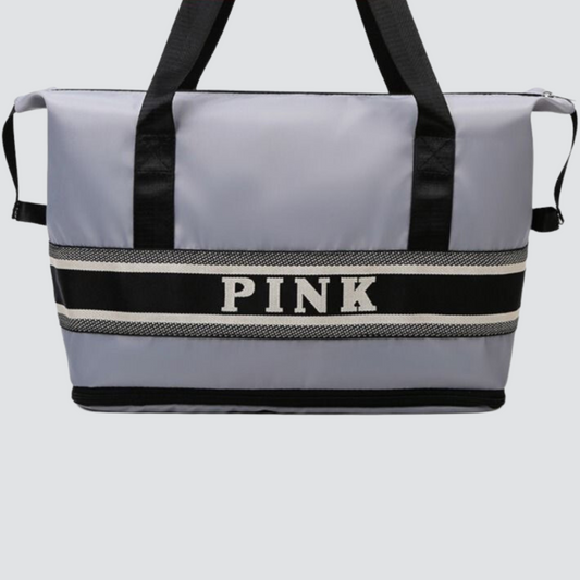 Grey PINK Tote / Duffel Bag