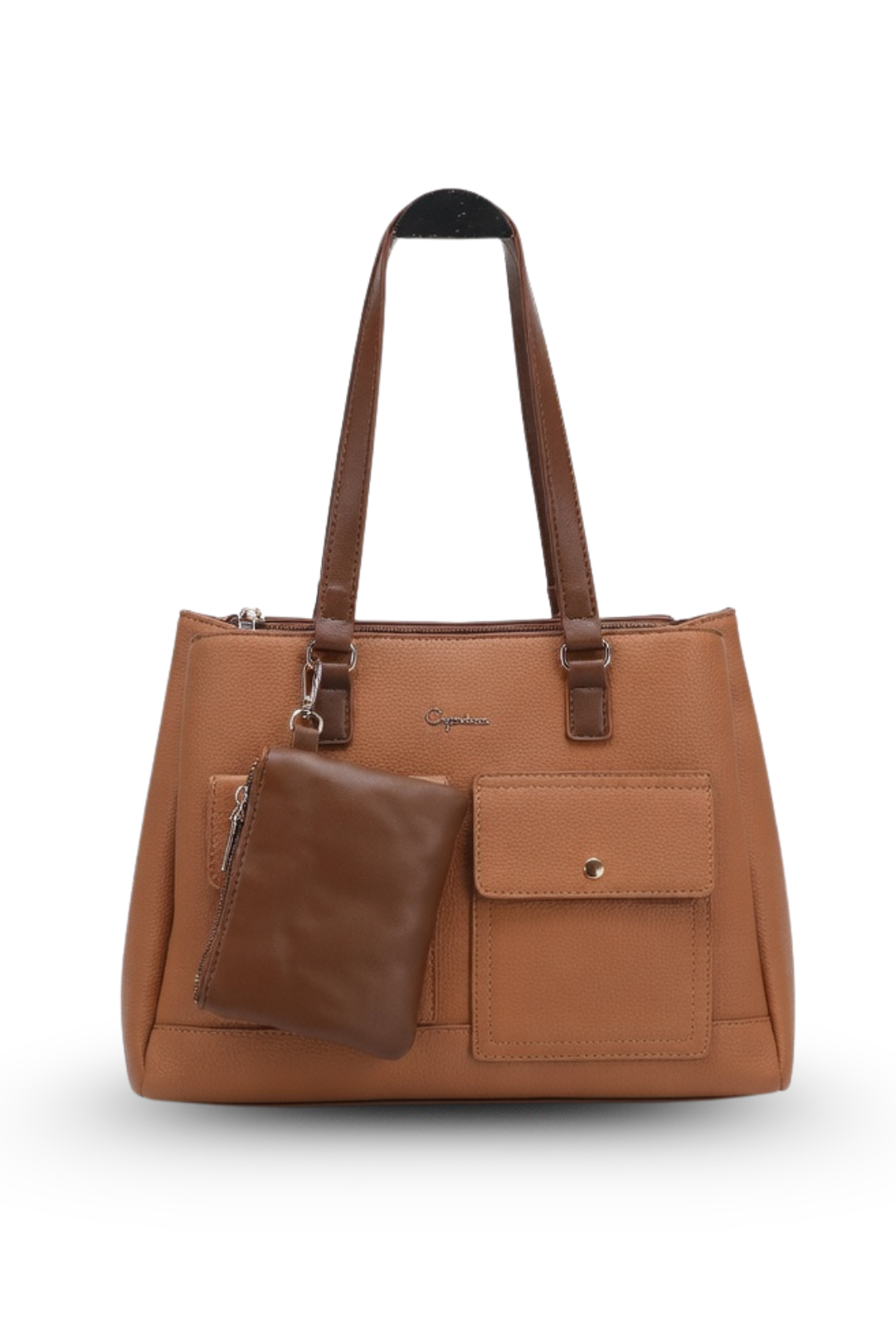 Cipriana Tote Handbag with Matching Pouch