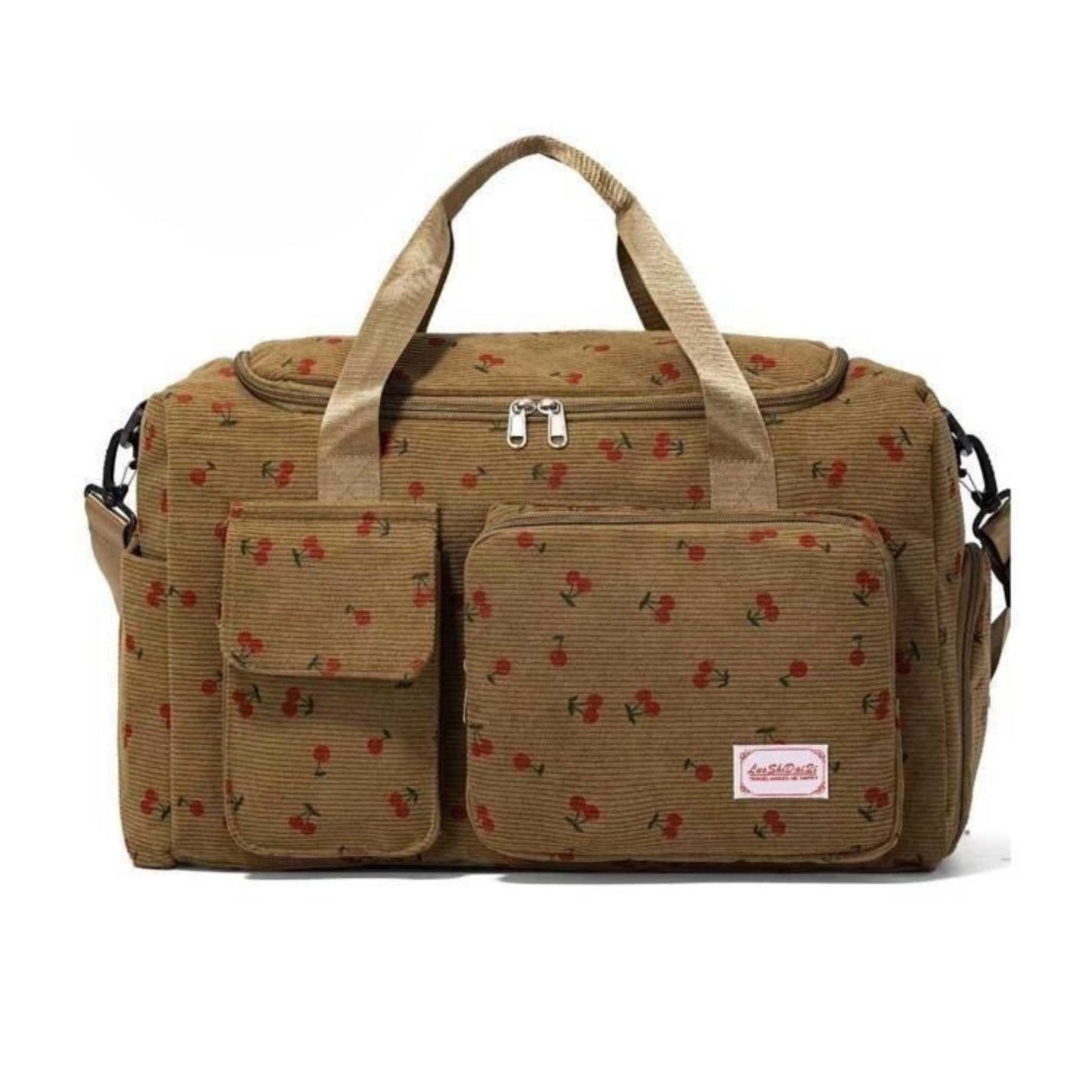 AB203 Cherry Print Duffel Bag