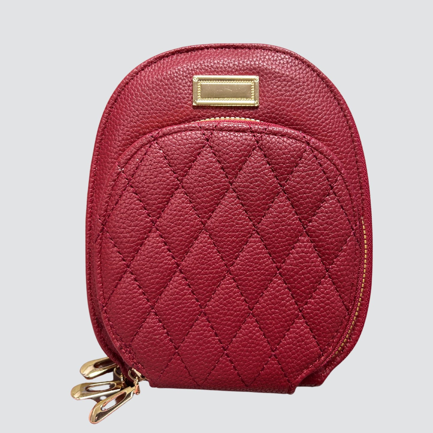 Red Rounded Crossbody Bag