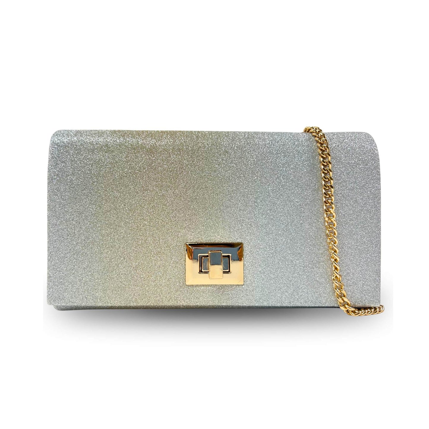 KSE2375 Glitter Clutch with Shoulder Strap