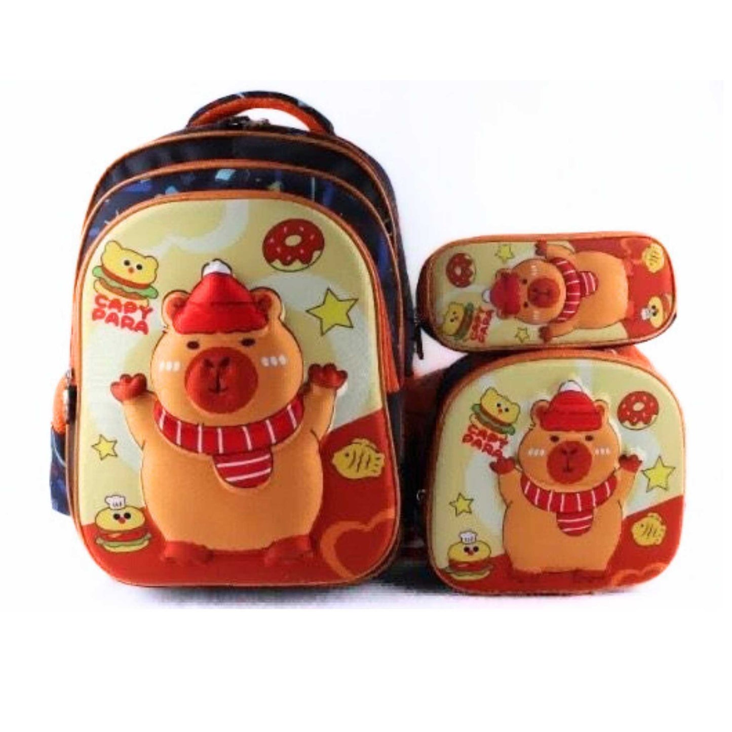 G613 Capybara 3 Piece Backpack set