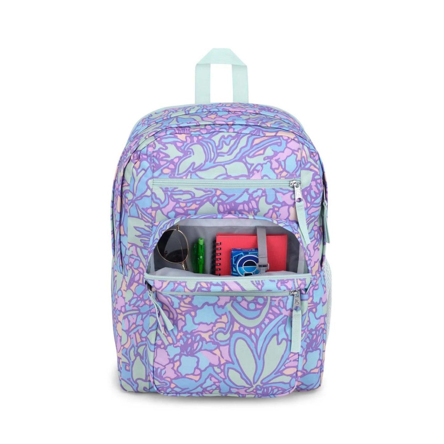 Jansport Big Student Fluid Floral Pastel Lilac