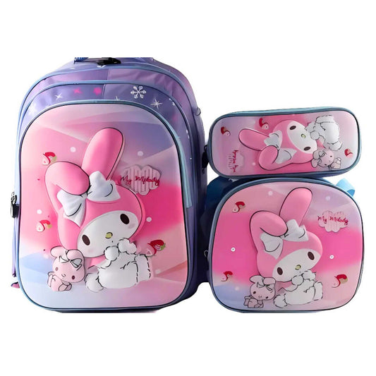 G618 My Melody 3-piece Backpack Set