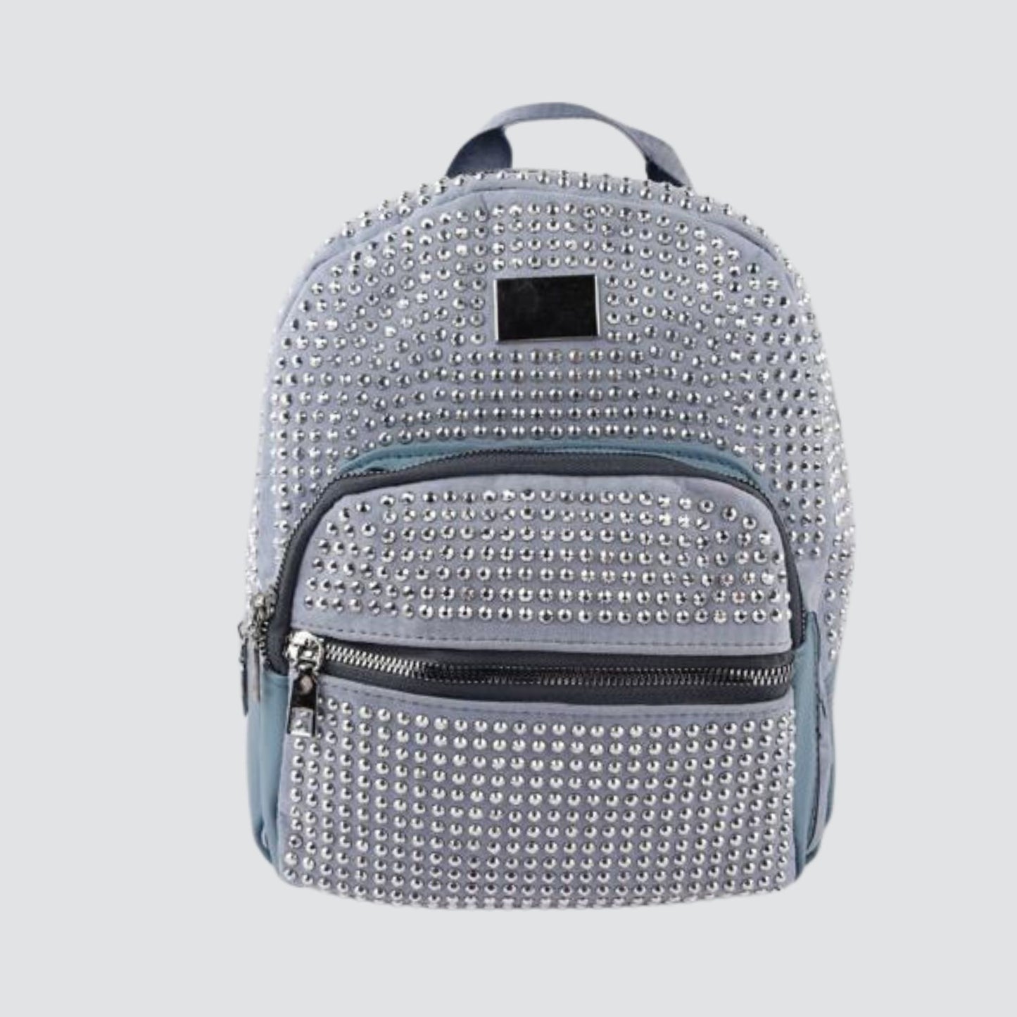 Blue Mini Rhinestone Fashion Backpack