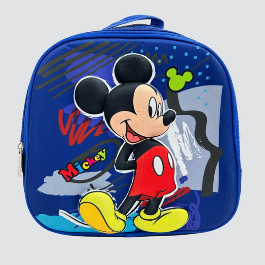 Blue mickey mouse smiling lunch bag