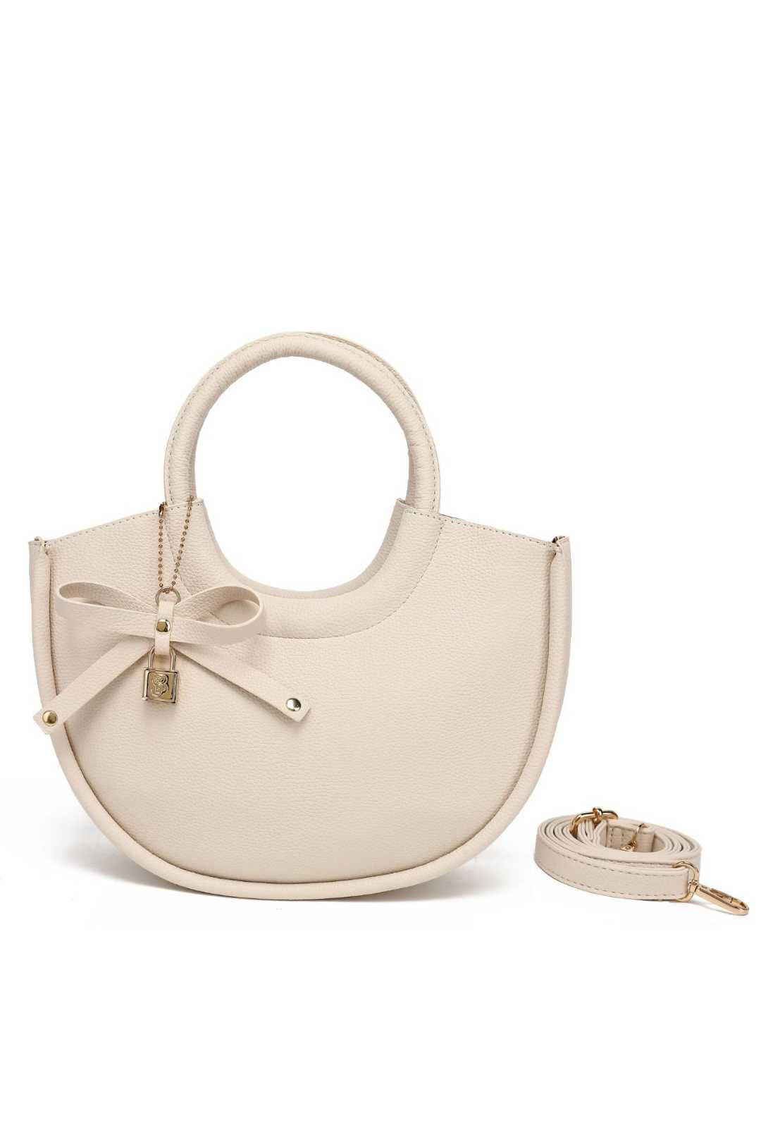 BDS2535 Bosalina Tote Handbag with Bow Keychain