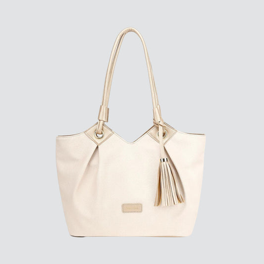 Cream & Gold Bosalina Handbag