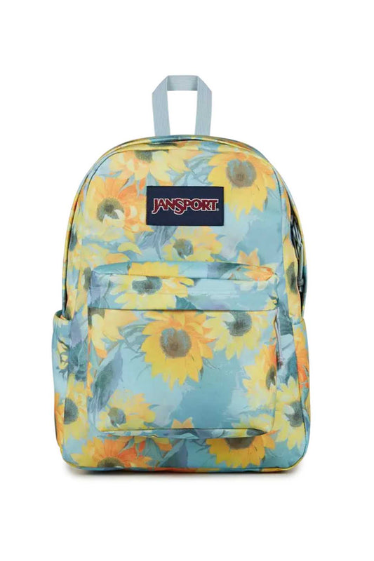 Jansport Superbreak Plus Surreal Sunflowers Blue Dusk