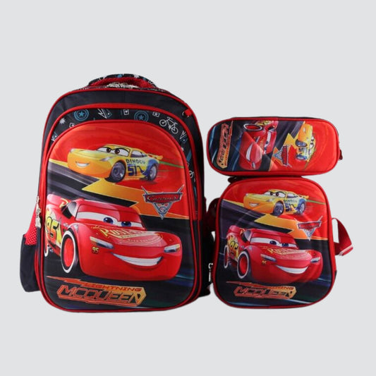 Cars characters smiling 3 piece trolley set 