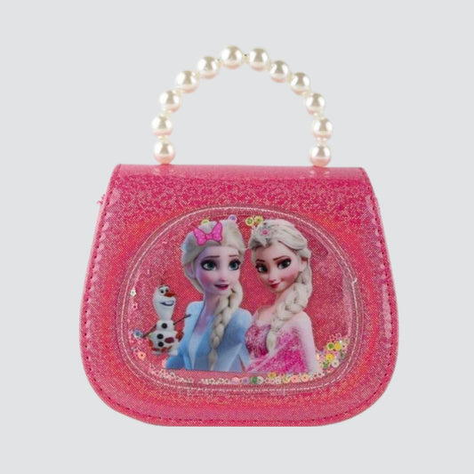 Fuchsia Pink Frozen Handbag / Crossbody Bag