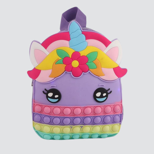 Purple Mini Unicorn Popit Backpack