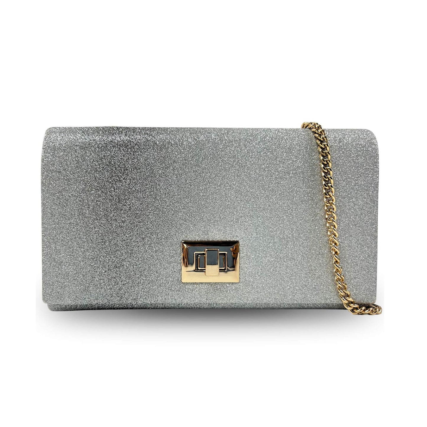 KSE2375 Glitter Clutch with Shoulder Strap