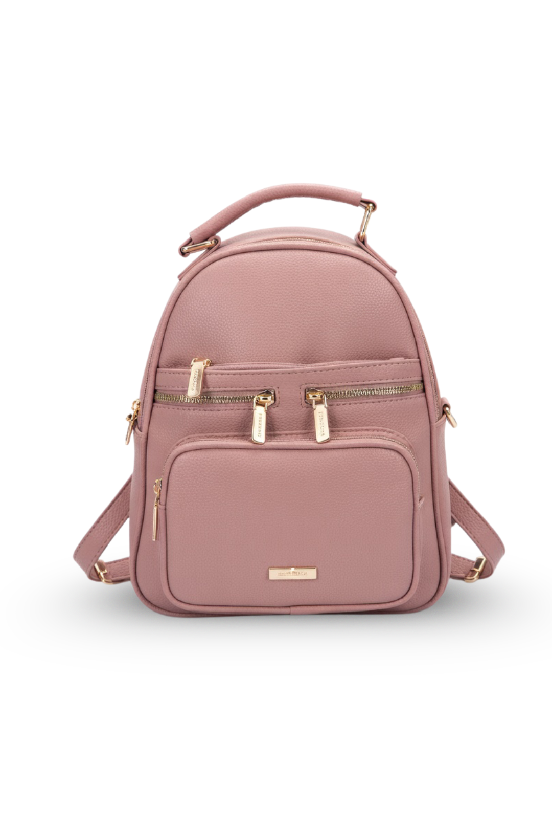 Multi-Zip Mini Backpack with Crossbody Strap