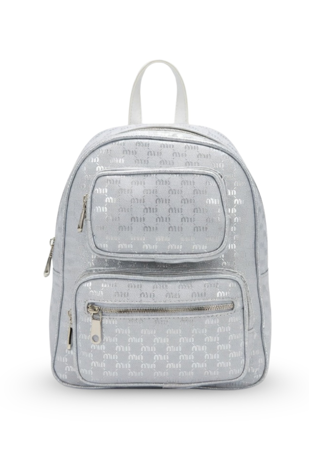Shiny Patterned Mini Backpack