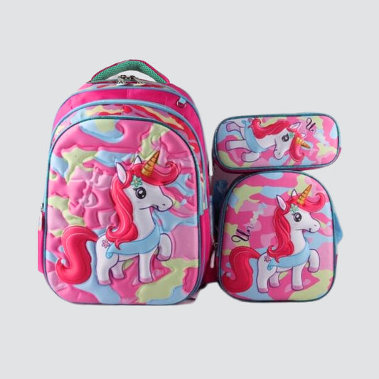 3610 Unicorn 3-Piece Backpack / Trolley Set