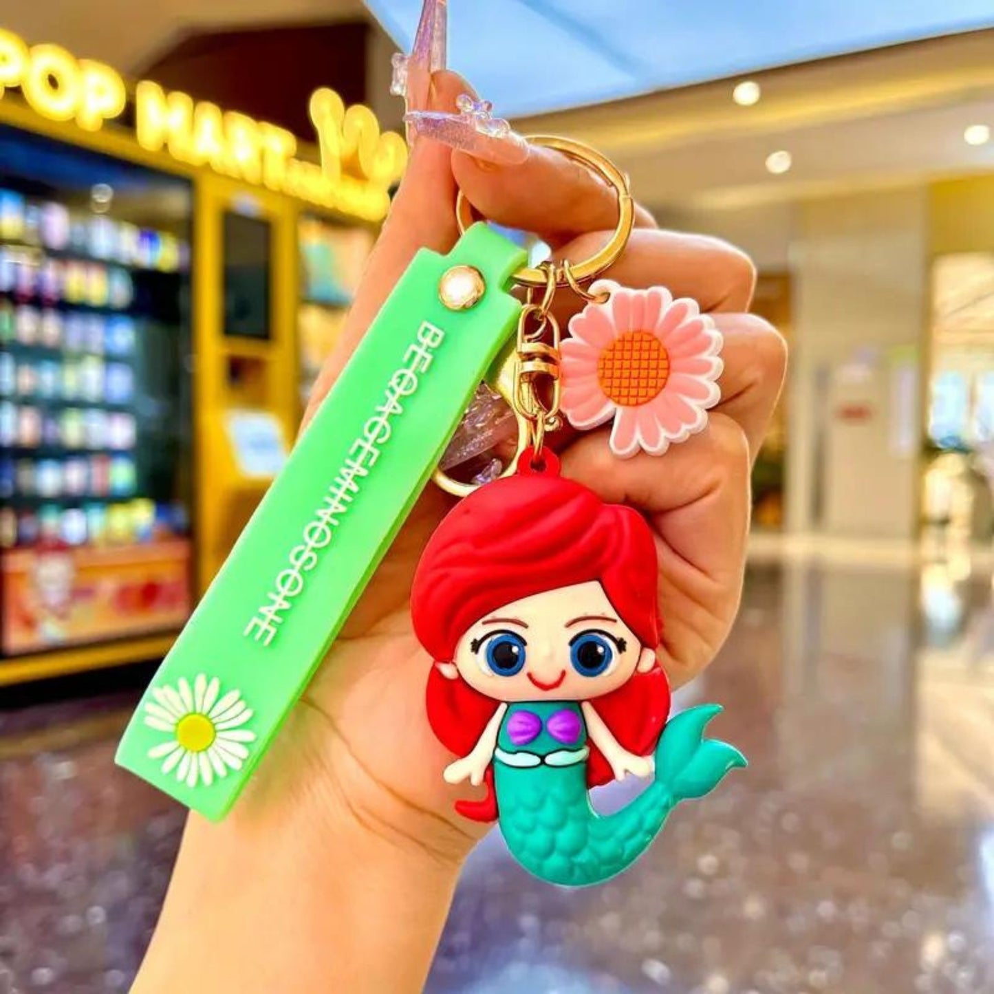 Disney Princess Silicone 3D Keychains