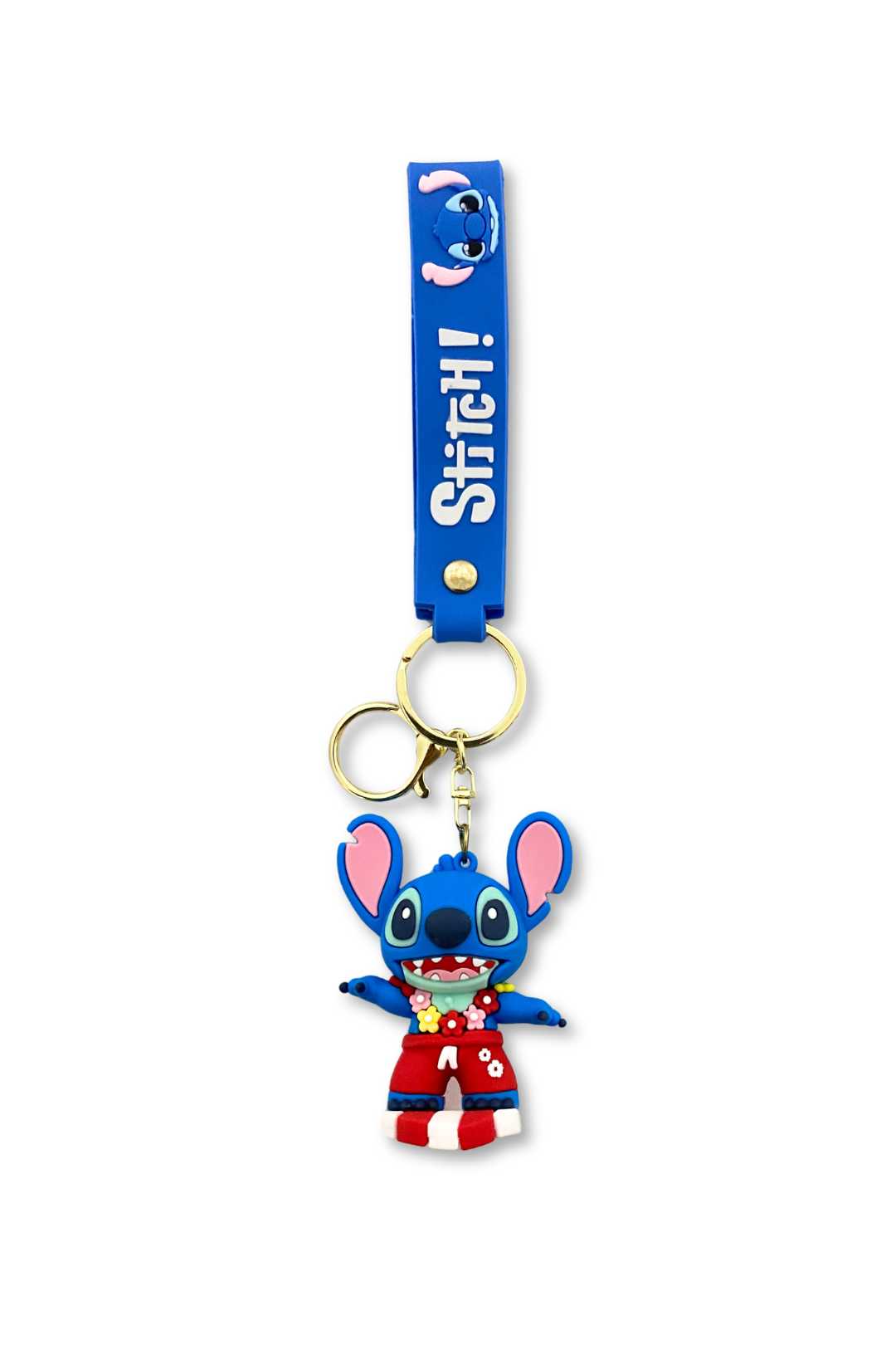 C80 Silicone 3D Stitch Keychain