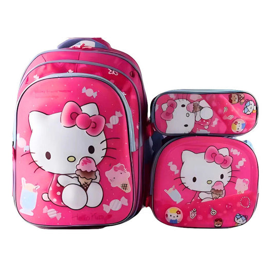 G618 Hello Kitty 3-piece Backpack Set