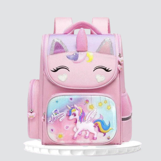 Pink Backpack with Unicorn Print