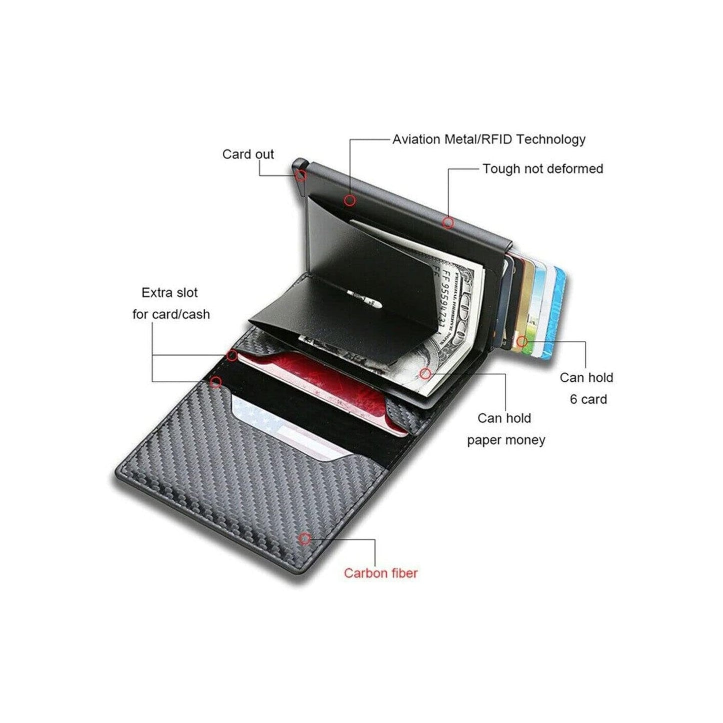 BQ2417 Men's RFID Blocking Credit Card Holder