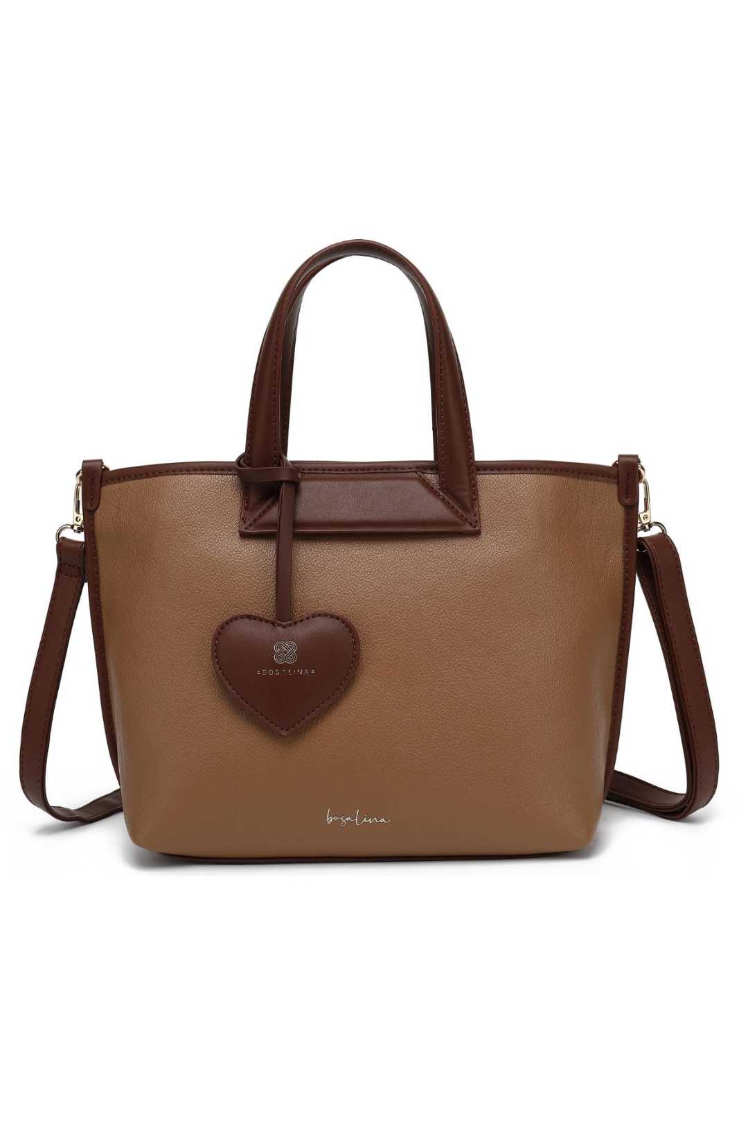 Bosalina Handbag with Heart Keychain