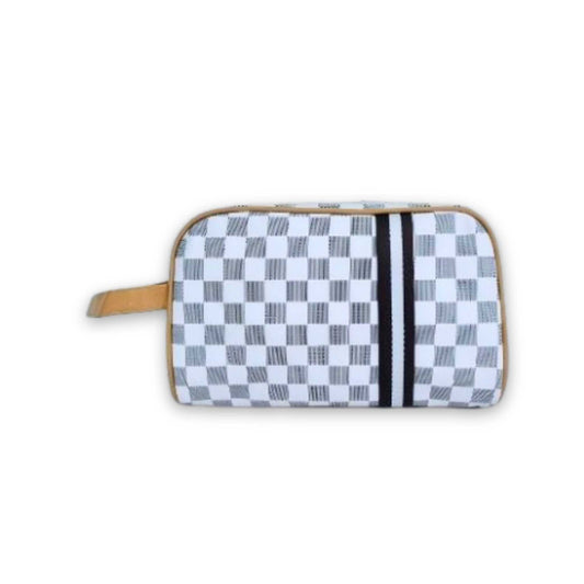 S3823 Multi-purpose Checkered Patterned Pouch
