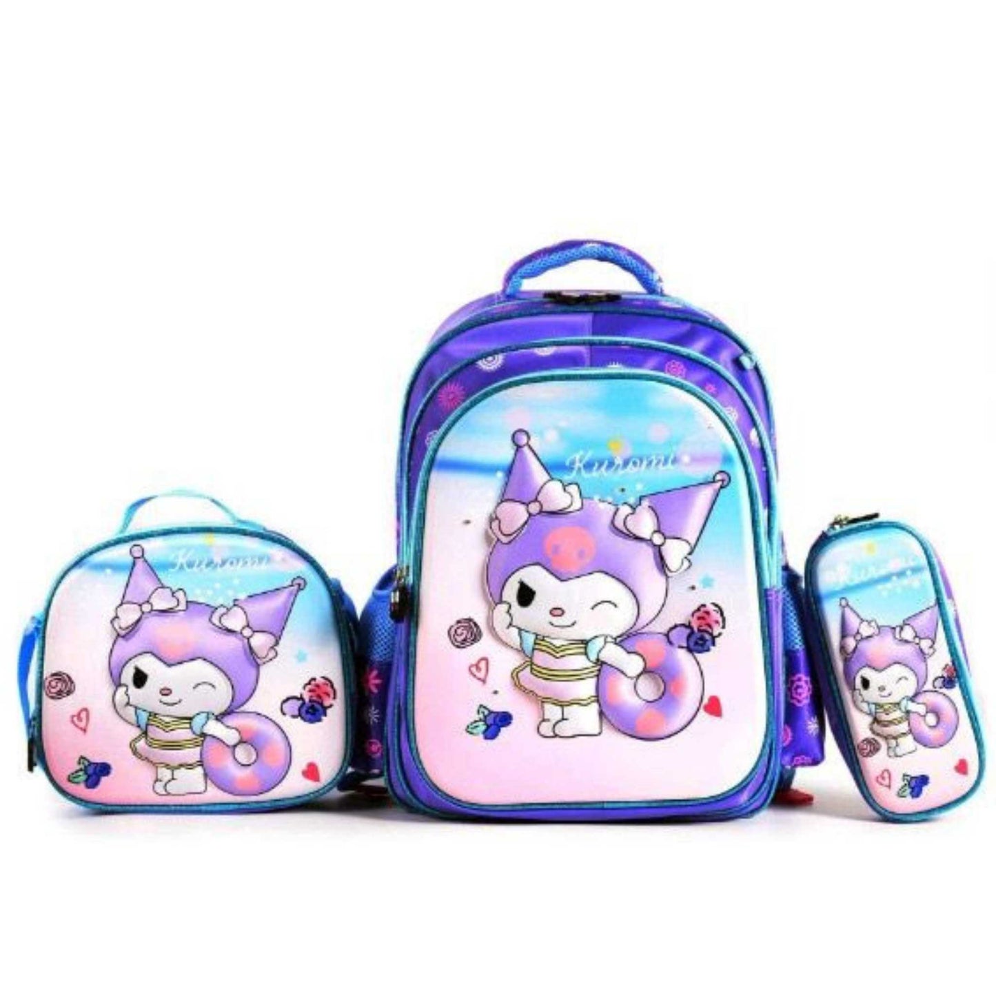 BC382 Kuromi 3 Piece Backpack Set